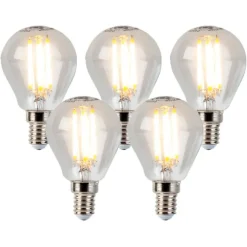 LUEDD 5er Set E14 dimmbare LED Glühlampen 5W 470lm 2700K