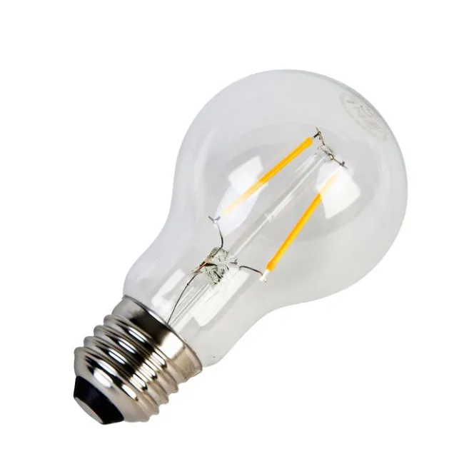 LUEDD 5er Set E27 LED Filament Glühbirnen A60 2W 210lm 2200K