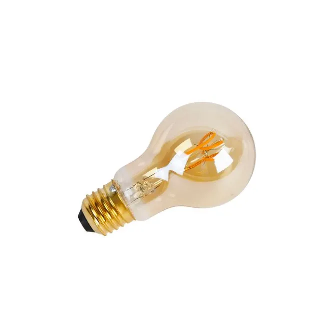 LUEDD 5er Set E27 LED Spiral Filament Glühbirnen A60 Goldline 2W 150lm 2200K