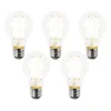 LUEDD 5er Set E27 LED-Glühbirnen A60 Klar 4,9W 1055lm 2700K