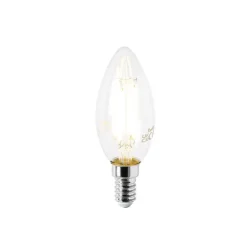 LUEDD 5er Set E14 LED-Glühbirnen B35 Klar 2,2W 470lm 2700K