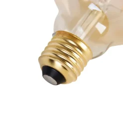 LUEDD 5er Set E27 3-Stufen dimmbar LED Glühbirnen G95 Goldline 5W 530lm 2200K