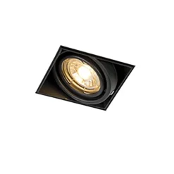 QAZQA 6er Set Einbaustrahler schwarz GU10 neigbar randlos - Oneon