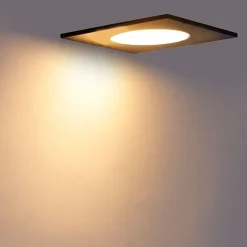 QAZQA 6er Set Einbaustrahler schwarz inkl. LED 3-Stufen dimmbar IP65 - Simply