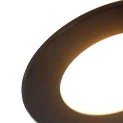 QAZQA 6er Set Einbaustrahler schwarz inkl. LED 3-Stufen dimmbar IP65 - Blanca