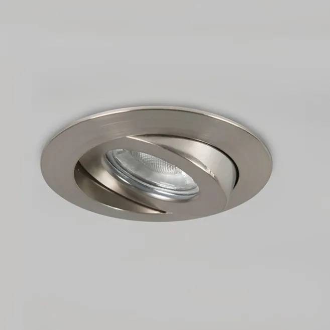 QAZQA 3er Set Einbaustrahler Stahl inkl. LED IP44 - Relax LED