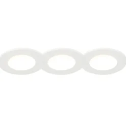 QAZQA 3er Set Einbaustrahler weiß inkl. LED 3000K 4W IP65 - Blanca