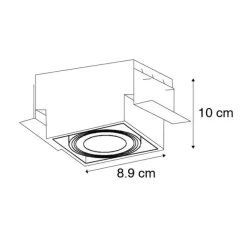QAZQA 12er Set Einbaustrahler weiß GU10 schwenkbar randlos - Oneon
