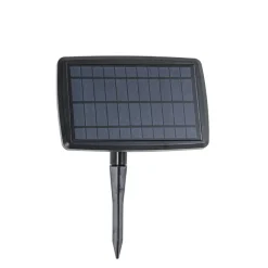 QAZQA 4er Set Erdspießstrahler schwarz inkl. LED IP65 Solar wiederaufladbar - Garly