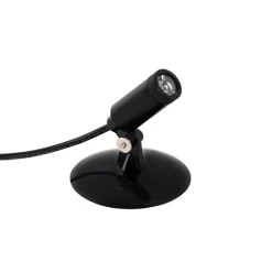 QAZQA 4er Set Erdspießstrahler schwarz inkl. LED IP65 Solar wiederaufladbar - Garly