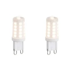 LUEDD 2er Set G9 dimmbare LED-Lampen Opal 1,2W 100lm 2700K