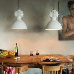 QAZQA 2er Set Industrie Hängelampen klein matt weiß - Sicko