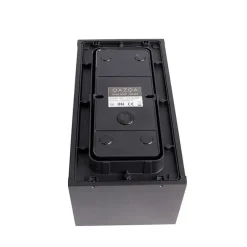 QAZQA 2er Set Industrielle Wandleuchten schwarz 26 cm IP44 - Charlois