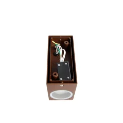 QAZQA 4er Set Industrie-Wandleuchten rostbraun IP44 - Baleno II