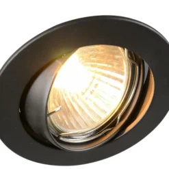 QAZQA 12er Set moderne Einbaustrahler schwarz schwenkbar - Edu