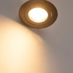 QAZQA 5er Set moderne Einbaustrahler schwarz inkl. LED 3-stufig dimmbar - Mio