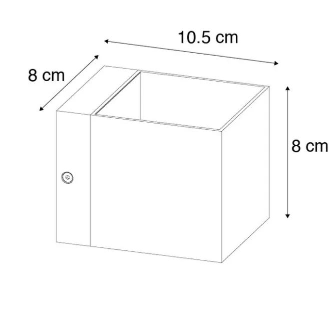 QAZQA 3er Set moderne Wandleuchten schwarz - Transfer