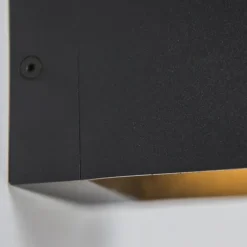 QAZQA 3er Set moderne Wandleuchten schwarz - Transfer