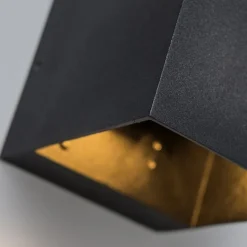 QAZQA 3er Set moderne Wandleuchten schwarz - Transfer