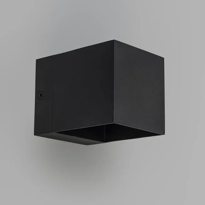 QAZQA 3er Set moderne Wandleuchten schwarz - Transfer