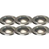 QAZQA 6er Set Outdoor Bodenstrahler Edelstahl IP65 - Delux