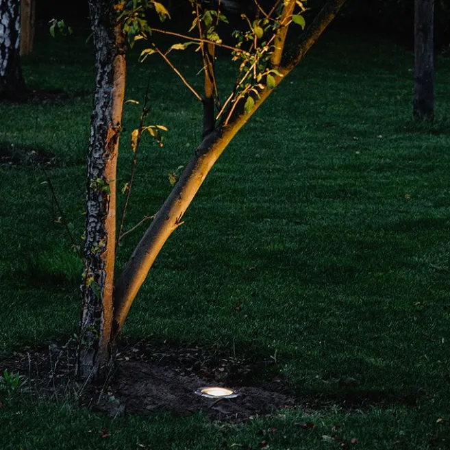 QAZQA 6er Set Outdoor Bodenstrahler Edelstahl IP65 - Delux