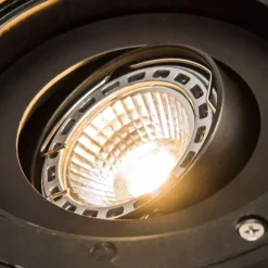 QAZQA 6er Set Smart Outdoor Bodenstrahler verstellbar inkl. Wifi GU10 - Delux