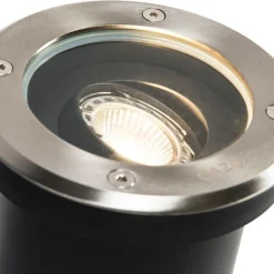 QAZQA 6er Set Smart Outdoor Bodenstrahler verstellbar inkl. Wifi GU10 - Delux