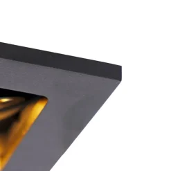 QAZQA 10er Set smarte Einbaustrahler schwarz inkl. Wifi GU10 - Qure