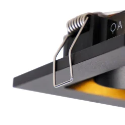 QAZQA 10er Set smarte Einbaustrahler schwarz inkl. Wifi GU10 - Qure