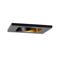 QAZQA 10er Set smarte Einbaustrahler schwarz inkl. Wifi GU10 - Qure