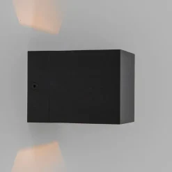 QAZQA 4er Set Wandleuchten schwarz - Transfer