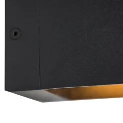 QAZQA 4er Set Wandleuchten schwarz - Transfer