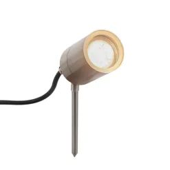 QAZQA Erdspieß Strahler Stahl verstellbar IP44 - Solo