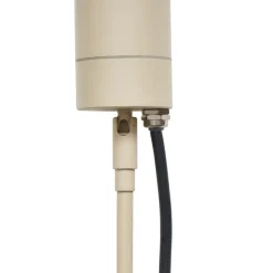 QAZQA Erdspießstrahler Creme GU10 50mm Verstellbar IP44 Inkl. Kabel und Stecker - Solo