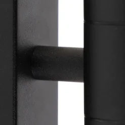 QAZQA 2er-Set Außenwandleuchten schwarz IP44 - Duo