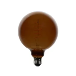 LUEDD 5er-Set E27 Dimmbare LED-Glühbirnen G125 Braun 4W 120 lm 1800K