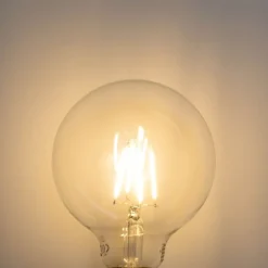 LUEDD 5er-Set E27 Dimmbare LED-Glühbirne G95 5W 450 lm 2700K