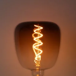 LUEDD 5er-Set E27 Dimmbare LED-Glühbirnen G140 Braun 4,9W 110 lm 1800K