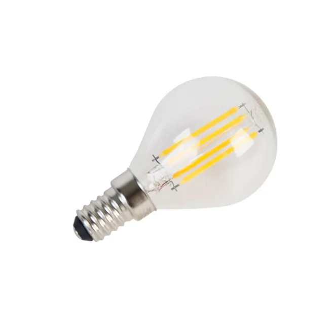 LUEDD 5er-Set E14 LED-Filament-Glühbirnen P45 4W 470 lm 2700K