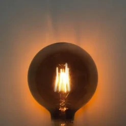 LUEDD 5er-Set E27 3-Stufen-Dimmbare LED-Glühbirnen Rauch G125 4W 150 lm 1900K