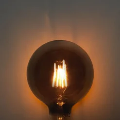 LUEDD 5er-Set E27 3-Stufen-Dimmbare LED-Glühbirnen Rauch G125 4W 150 lm 1900K