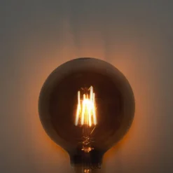 LUEDD 5er-Set E27 3-Stufen-Dimmbare LED-Glühbirnen Rauch G125 4W 150 lm 1900K