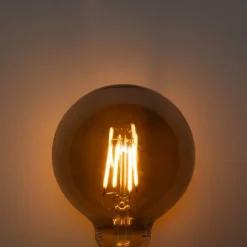 LUEDD 5er-Set E27 3-Stufen-Dimmbare LED-Glühbirnen Rauch G95 4W 200 lm 1900K