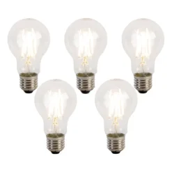 LUEDD 5er-Set E27 3-Stufen-Dimmbare LED-Glühbirnen A60 5W 700 lm 2700K