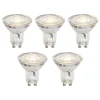 LUEDD 5er-Set GU10 50mm Dimmbare Kelvin LED-Lampen Klar 4,9W 400 lm 2200-3000K