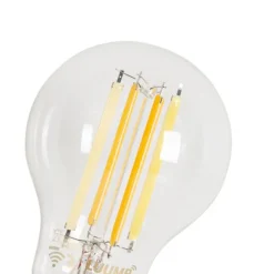 LUUMR 5er-Set Smart E27 Dimmbare LED-Glühbirnen A60 Klar 7W 806 lm 2700-6500K