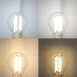 LUUMR 5er-Set Smart E27 Dimmbare LED-Glühbirnen A60 Klar 7W 806 lm 2700-6500K