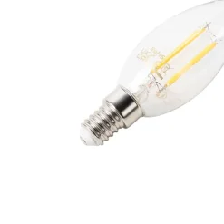 LUEDD 5er-Set Smart E14 LED-Lampen B35 4,5W 470 lm 2700K
