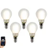 LUUMR 5er-Set Smart E14 LED-Lampen P45 Matt 4,2 W 470 lm 2700-6500 K